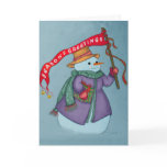 Mrs Snowmans Special Delivery Christmas Card