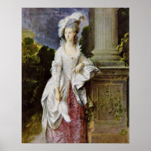 Mrs. Thomas Graham by Thomas Gainsborough Posters