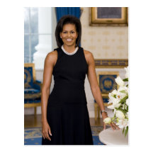 MrsObamaPortrait Carte Postale