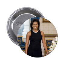 MrsObamaPortrait Pin