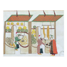 Ms.1671 Two Fruit Shops, c.1580 Postcards