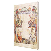 Ms 2 fol.11  Four Musicians, from a Book of Hours Canvas Prints