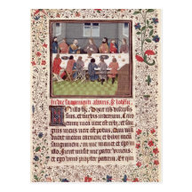 Ms 370 fol.184 The Last Supper Postcard