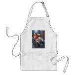 Ms Claus On The Rooftop Delivering Santas Presents aprons