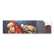 Ms Claus On The Rooftop Delivering Santas Presents Bumper Sticker