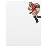 Ms Claus On The Rooftop Delivering Santas Presents letterhead