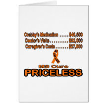 MS CURE PRICELESS ITEM GREETING CARD