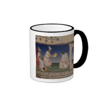 Ms Fr 2810 f.3v Kublai Khan (1214-94) giving his g mugs