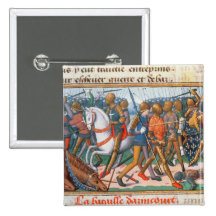 Ms Fr 5054 f.11 The Battle of Agincourt, 1415, fro Button