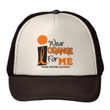 MS Multiple Sclerosis I Wear Orange For ME 9 Trucker Hat