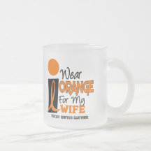 MS Multiple Sclerosis I Wear Orange For My Wife 9 Mug