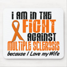 MS Multiple Sclerosis IN THE FIGHT FOR MY WIFE 1 Mousepad