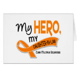 MS Multiple Sclerosis MY HERO MY DAUGHTER-IN-LAW 4 Cards