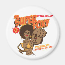 Ms. Super Foxy Fridge Magnet