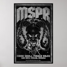 MSPR - Mark Skull Pirate Radio - Skull of DEATH Print