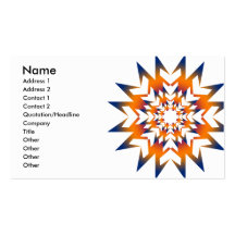 Mstar SciFi snowflake card Business Card