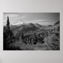 Mt. Baker B/W Print