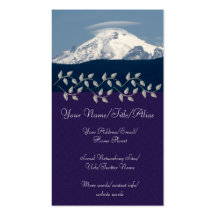 Mt Baker With Cloud Business Card Template
