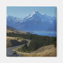 Mt. Cook, New Zealand Refrigerator Magnet