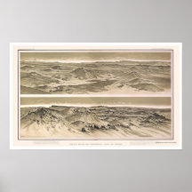 Mt. Emma and Mt. Trumbull Grand Canyon View 1882 Posters