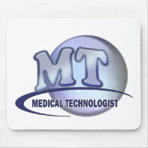MT FunBlue LOGO - MEDICAL  TECHNOLOGIST LABORATORY Mouse Pad