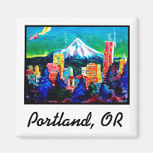 Mt. Hood in the Summer Magnets