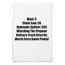 Mual Chainsaw Hydraulic Splitter Watching The Prop iPad Mini Case