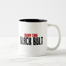 Muay Thai Black Belt Karate Mugs
