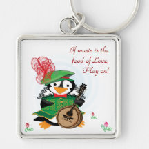 Much Ado About Penguins Keychain