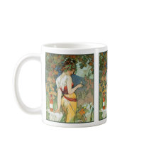 Mucha - Art Nouveau - Cognac Coffee Mugs