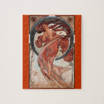mucha Dance art deco Puzzle