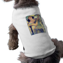 mucha gypsy tambourine dance music woman pet tee