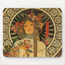 Mucha La Trappistine Mouse Pad