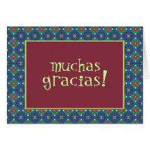 Muchas Gracias! Note Card