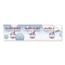 Mucho Gusto! America Flag Colours Pop Art Bumper Sticker