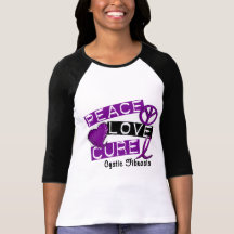 MUCOVISCIDOSE DE TRAITEMENT D'AMOUR DE PAIX T-SHIRT