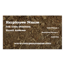 Mud Dirt Fill Business Card Template