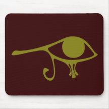 Mud Green Eye of Horus Mouse Pad