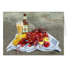 Mudbugs and Beer Greeting Card