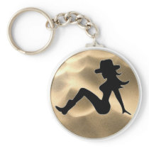Mudflap Cowgirl Keychains