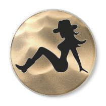 Mudflap Cowgirl Fridge Magnets