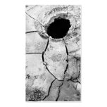 Mudpot or hole - Pocket calendar Business Cards