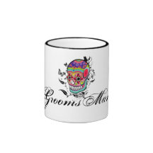 Muerte Day of the Dead Calaveras Groomsman Favour Coffee Mug
