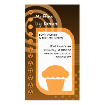 muffin loyalty oranges business card templates