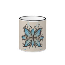 Mug Butterfly Abstract