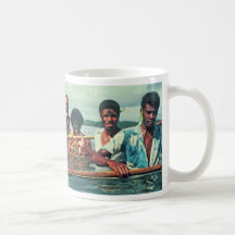 Mug, "Fishing at Naivuruvuru Village, Fiji"