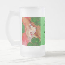 MUG ~ LADY LUCK CELTIC GODDESS IRISH TOAST SAYING
