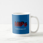 mug logo dark red text mugs