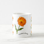 Mug - Orange Calendula Flower mugs