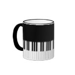 Mug - Piano Keyboard black white